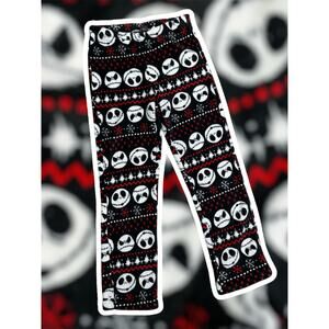 Nightmare Before Christmas Pajama Pants S Jack Skellington Fleece Lounge Bottoms